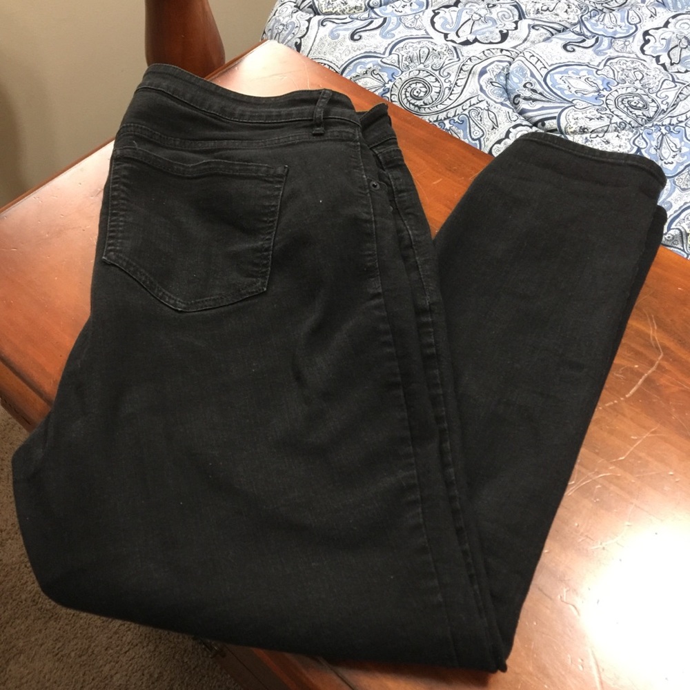 Super skinny black jeans